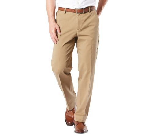 Dockers Men's Classic Fit Workday Khaki Smart 360 FLEX Pants (Standard and Big & Tall) Standard 42W x 30L New British Khaki