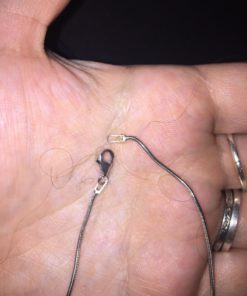 LUHE Silver Chain Sterling Silver Snake Chain Necklace 1MM Italian Crafted Thin Chains Lightweight Strong Chains - Lobster Claw Clasp Gifts for Women Girls 14-30 inchs 1mm snake chain 16in 17 71Ocme62sML