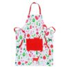 YEKOO Red and White Chef Aprons with Pockets and Adjustable Neck & Waist Ties,Machine Washable,Prefect for Cooking,Baking,Crafting,100% Natural Cotton 26 71P7NJ08dpL