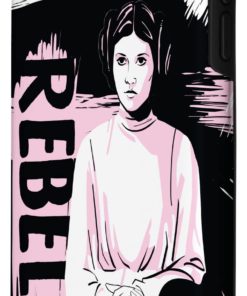 Alternative view of iPhone XR Star Wars Princess Leia Rebel Woman Pink Brushstrokes Case iPhone XR