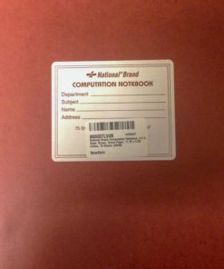 National Brand Computation Notebook, 4 X 4 Quad, Brown, Green Paper, 11.75 x 9.25 Inches, 75 Sheets (43648) 75 Numbered Sheets 9 71QNyP jEDL