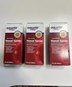 Equate 4-Way Nasal Spray 3-Pack Phenylephrine HCl - 1 fl oz each 1 Fl Oz (Pack of 3) 8 71SbwzeGK2L