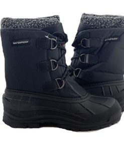 Labo Pro Men's Winter Snow Boots Shoes Waterproof Insulated Lace UP (D,M) 7 Black107 9 71bplHrVwRL