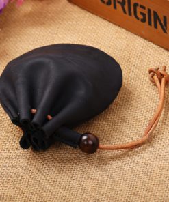 BLESSUME Medieval Pouch Drawstring Bag Renaissance Viking Costume Belt Pouch Waist Bag (Black 2) Black 2 8 71fF4m0VWL