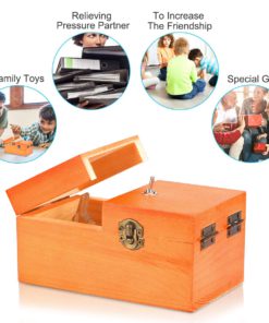 Calary Useless Box Turns Itself Off in Wooden Storage Box Alone Machine Fully Assembled in Box Gifts for Adults and Children 10 71jHY3DR yL