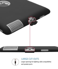 iPad 4 case, iPad 3 Case, iPad 2 Case,Fingic iPad 4 Case Rugged 3 in 1 Hybrid Heavy Duty Shock-Absorption Scratch-Resistant Protective Case for iPad 2/3/4,Gray/Black T017-02 Black/Gray 12 71jNrTGj6ML