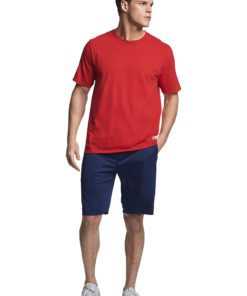 Russell Athletic Men's Dri-Power Cotton Blend Tees & Tanks, Moisture Wicking, Odor Protection, UPF 30+, Sizes S-4X Short Sleeve Large True Red 4 71mgFcXjmvL