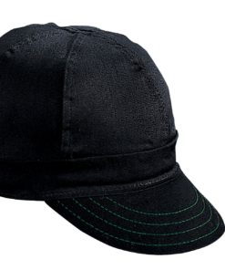 Mutual Industries 00250-00000-0725 Kromer Black Welder Welder Cap, Cotton, Length 5", Width 6"