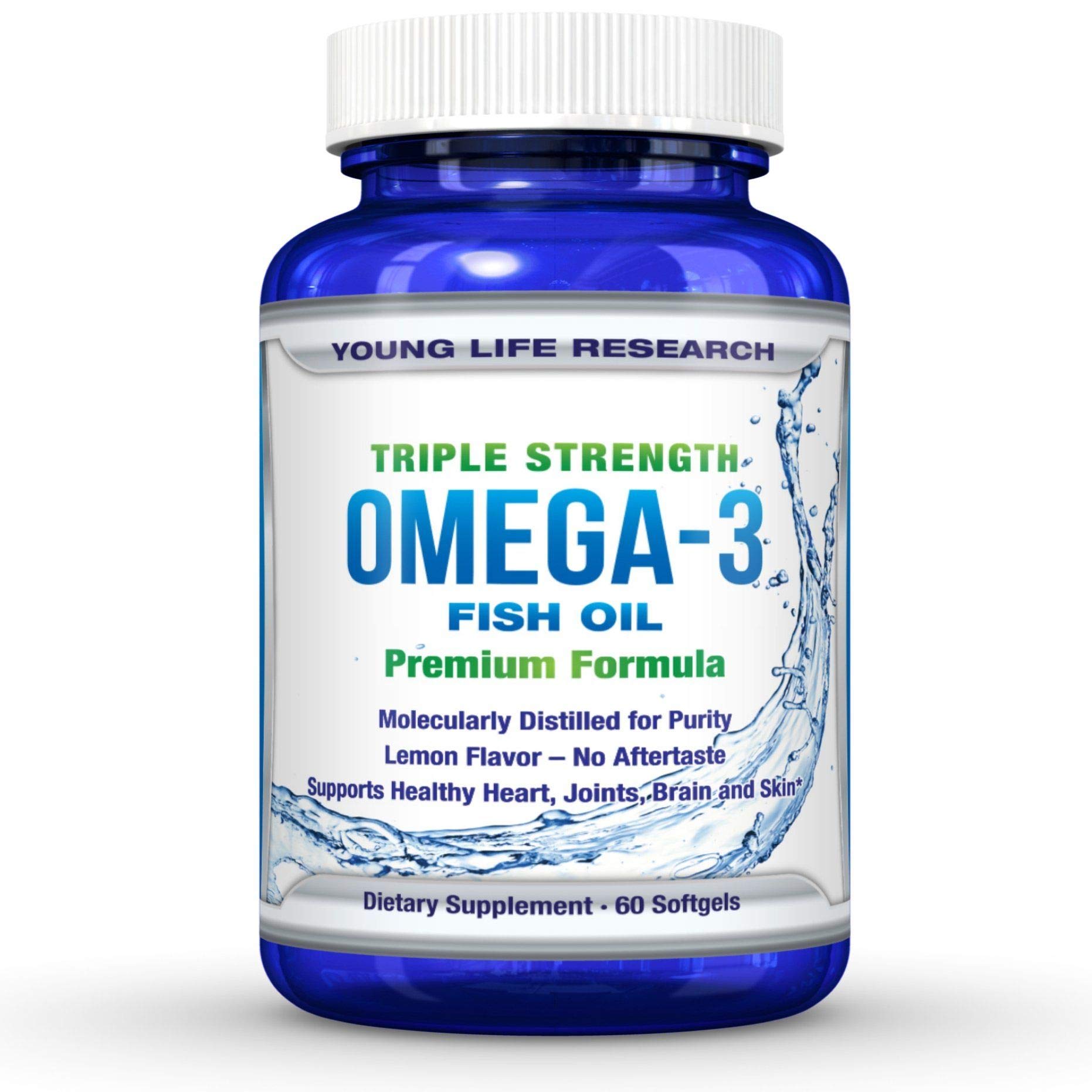 Fish Oil Pills Pharmaceutical Quality Triple Strength Omega 3