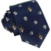 Mens Microfiber Polyester Necktie Pattern Tie for Men Skull & Ghost & Witch