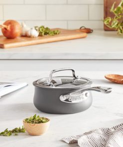 Cuisinart Contour Hard Anodized 1-Quart Saucepan with Cover,Black 13 71ooeH5gTPL