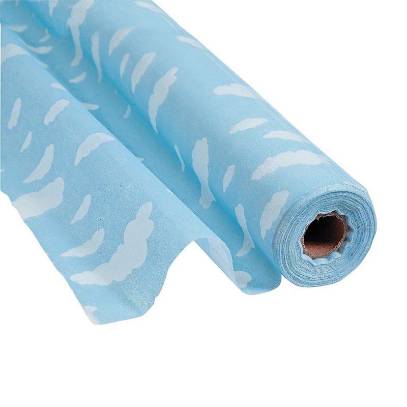 Catalog 9 Fun Express Cloud Tablecloth Gossamer (100 feet Long) Sky Party Decor