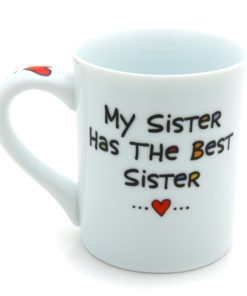 Our Name is Mud “Awesome Sister” Cuppa Doodle Porcelain Mug, 16 oz. 6 71yer85G2tL