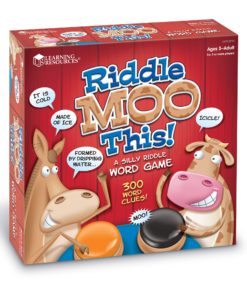 Learning Resources Riddle Moo This - A Silly Riddle Word Game, 150 Cards, 4 Buzzers, Ages 5+,Red 9 81 q9U6XPHL