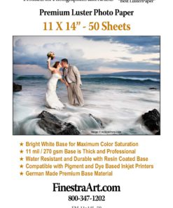 Alternative view of 11" X 14" Premium Luster Inkjet Photo Paper - 50 Sheets