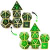 HAOMEJA Color Changing Temperature Metal Dragons DND dice Set D&D dice Set Role Playing Dice Apply to Dungeons and Dragons Black Transition Green W Black Green 45 81C6TGJgY7L 1