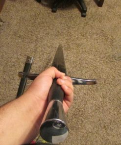 IndiaCraft 15th Century Hand-and-A-Half Full Tang Tempered Battle Ready Hand Forged Sharp Sword 10 81KGNFexXOL