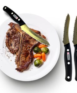 Miracle Blade IV World Class Professional Series Set of Four (4) Serrated Steak Knives 5 81O2hj n sL