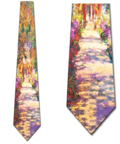 Three Rooker Monet Ties Viale del Giardino Art Necktie Mens 4 81T4fgiRU8L