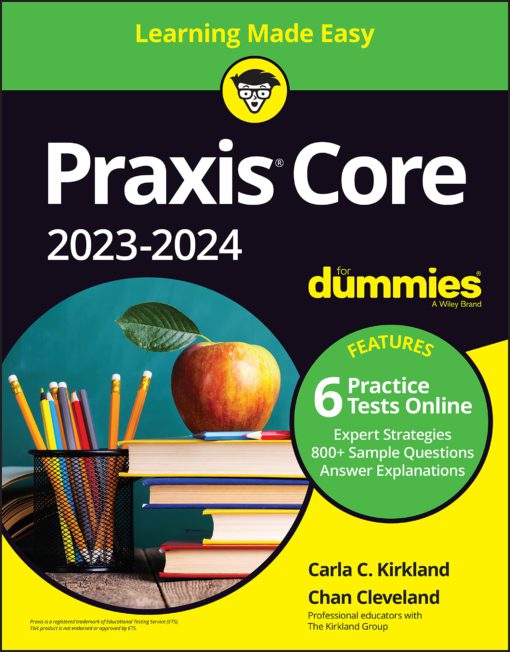 Praxis Core 2023-2024 For Dummies Paperback