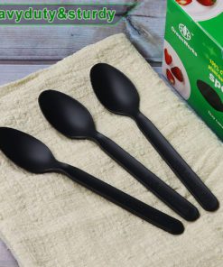 Alternative view of GreenWorks Compostable CPLA Disposable SPOONS, 100 Count Heavyweight Bio-based Plastic Cutlery Spoon