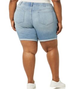 Riders by Lee Indigo Women's Plus Size Modern Collection 8" Double Rolled Cuff Denim Short 16 Plus Falling Star 4 81rMunt2LgL