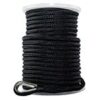 SGT KNOTS Nylon Double Braid Anchor Line with Thimble for Boat Anchors, Marine Ropes (1/2" x 150ft, Black) 1/2" x 150ft 13 11CUu7pNYsL