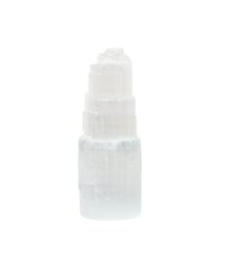 Alternative view of The Chrysalis Stone | Selenite Skyscraper | 4'' Tall | 1pc | Crystals and Healing Stones, Spiritual Gifts for Women, Reiki, Chakra, Yoga, Meditation Accessories