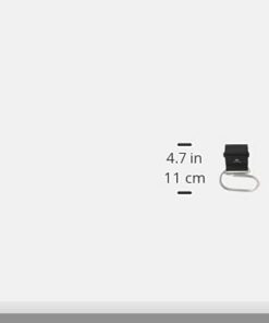 Think King Jumbo Swirly Hook for Strollers/Walkers, Brushed Aluminum/Black 21 11Sn341mdPS