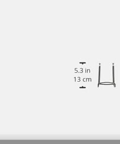 GIBSON HOLDERS Two Wire Display Stand for Plates, Kitchenware, Books, Artwork; Set of 2 6A - Black 4 3/4" H x 3 3/4" W x 1 3/4" Bend 32 11a6rieo ES