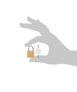 Master Lock Padlock, Solid Brass Lock, 3/4 in. Wide, 120Q (Pack of 4-Keyed Alike) 4 Pack 26 11dljQS6wQL