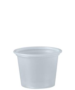 Dart P100N 1 oz Translucent PS Portion Container (Case of 2500) 3 21 bEgjjhfL