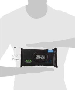 DUDE Wipes - Flushable Wipes Stocking Stuffers - 1 Pack, 48 Wipes - Unscented Extra-Large Adult Wet Wipes - Vitamin-E & Aloe for at-Home Use - Septic and Sewer Safe Fragrance Free 48 Count (Pack of 1) 27 21 sx5KThqL