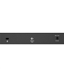 D-Link Ethernet Switch, 8 Port Gigabit Unmanaged Metal Fanless Desktop or Wall Mount Design (DGS-108), Black 8-Port Gigabit Switch 15 216LF280GCL