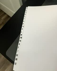 Smead Desk File/Sorter, Alphabetic (A-Z), 20 Dividers, Letter Size, Dark Blue (89282) 17 218RWV2UVIL