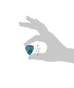 Fender Premium Celluloid Guitar Picks, 351 Shape, Ocean Turquoise, Guitar Picks Medium, Pack of 12 12-Pack 16 2191QHPcylL