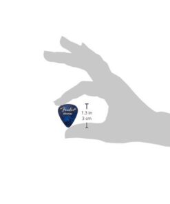 Fender Moto Style Guitar Picks, 12 Pack - Blue Medium Blue Moto 14 21FroonAWAL