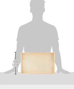 Multicraft Imports WS410 5-Piece Paintable Wooden Trays with Handles, 6-5/8 by 13-Inch to 10-1/8 by 16-1/8-Inch Оne Расk 26 21MFmGmH4QS