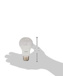 Philips LED Non-Dimmable A19 Frosted Light Bulb: 1500-Lumen, 2700-Kelvin, 14.5-Watt (100-Watt Equivalent), E26 Base, Soft White, 6-Pack, 461995 6 Count (Pack of 1) 100-Watt Equivalent 24 21RWdCpkjL