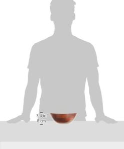 Lipper International Cherry Finished Wavy Rim Beechwood Serving Bowl for Fruits or Salads, Matte, Small, 7.5" x 7.25" x 3", Single Bowl, 30.43Fl oz 22 21RuHqZjcGL