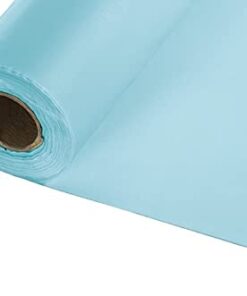Creative Converting Roll Plastic Table Cover, 100-Feet, Pastel Blue - 0 6 21bwNppkspS