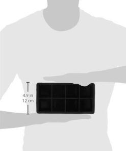 Home-Complete Large Ice Molds Silicone Trays Makes 8, 2”x 2” Big Cubes BPA-Free, Flexible-Chill Water, Lemonade, Cocktails, and More, Black(Pack Of 2) 2"x2"9(2 Pack) 33 21gfdNH3WuL