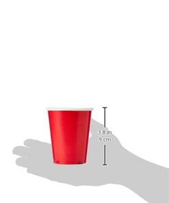 Unique Industries Solid Paper Cups, 9 oz, Ruby Red 13 21h9 OH7G4L