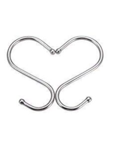 Pro Chef Kitchen Tools Round S Hooks - Kitchen Pot Racks Hook 10 Pack Set - Heavy Duty S Shaped Clothing Hangers - Fits Utensil Organizer Rack Hanger Bar - Outdoor Garage Home Storage Organization 23 21m0UBoS3tL