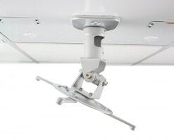 Amer Mounts AMRDCP100KIT Universal Adjustable 2 x 2 feet Drop Ceiling Projector Mount, Suspended Drop-in Ceiling Projection Mounting Kit, White 26 21tTeki4z L