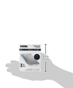 Fluval Spec/Evo/Flex Activated Carbon, Replacement Aquarium Filter Media, 3-Pack, A1377,Black Evo/Spec/Flex 8 21tx7tk z9L