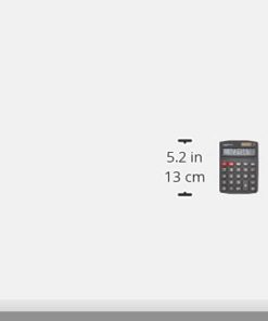 Amazon Basics LCD 8-Digit Desktop Calculator, 1 Pack, Small, Black 19 21uMrj8N72L