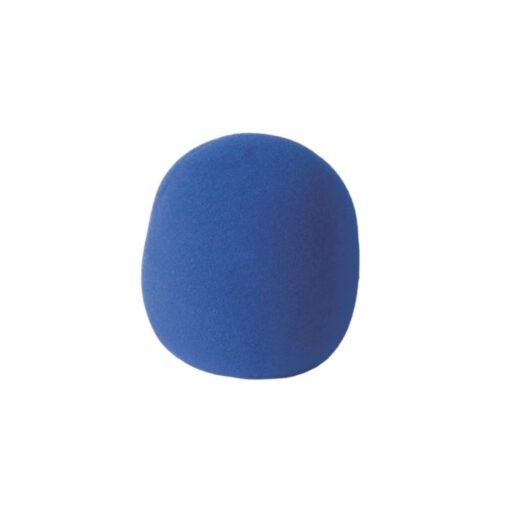 On-Stage Foam Ball-Type Microphone Windscreen, Blue 1 Pack