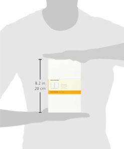 Moleskine Classic Notebook, Hard Cover, Large (5" x 8.25") Ruled/Lined, White, 240 Pages 17 31 6GHDzCWL