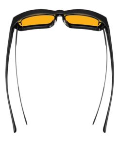 Swanwick Amber fit over blue light blocking glasses. Premium 99% blue blocker glasses fits over prescription glasses. Large Black 8 310G5EduBDL